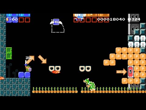 Super Mario Maker 2 - 新マリオUSA SMB2 new version by べるりニキ - No Commentary