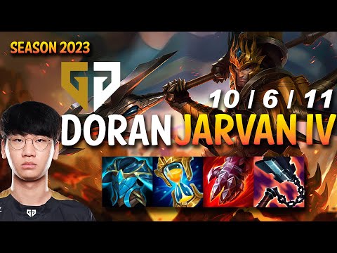 GEN Doran JARVAN IV vs KENNEN Top - KR Ranked