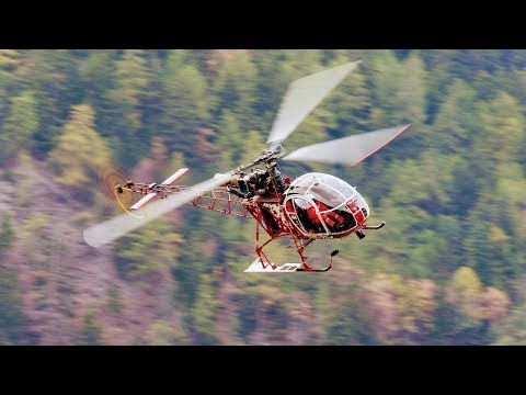 Aérospatiale SA-315 B Lama der Air Zermatt - Start in Raron