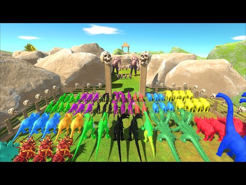 🦖HEADLESS HULK Challenge | 🦖Animal Revolt Battle Simulator🦖