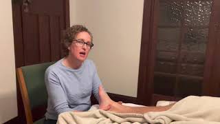 Foot massage for palliative care