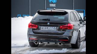 Video: FOX Edelstahl Duplex Sportauspuff-Komplettanlage ab Kat BMW F30 F31 330i