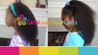 ♥ 37 ♥ Stretching natural hair without heat - The GirlsLoveYourCurls Super Stretch Method