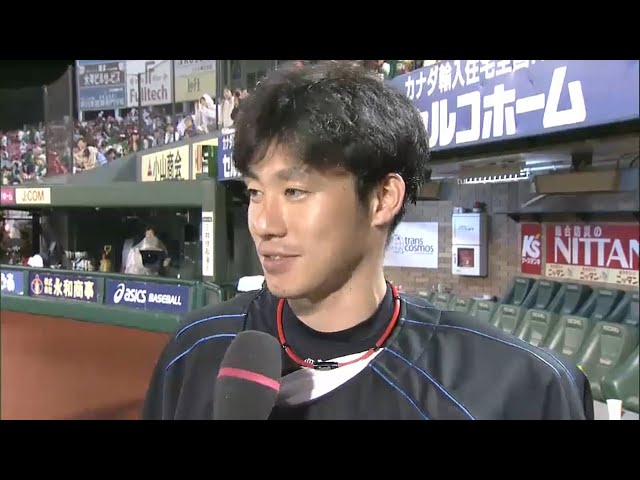 ファイターズ・吉川投手ヒーローインタビュー 2015/8/14 E-F