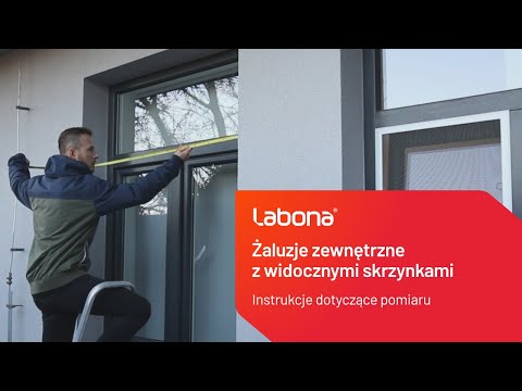 Instrukcja pomiaru - Żaluzje zewnętrzne