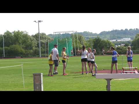 4x100m relay under 15 girls UK Youth Development at Tonbridge u13 u15  18072021