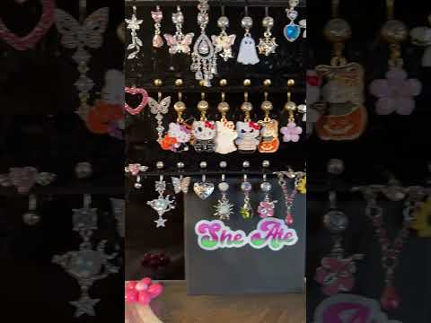 MY 200+ BELLY RING COLLECTION🍭 #bellypiercing #piercing