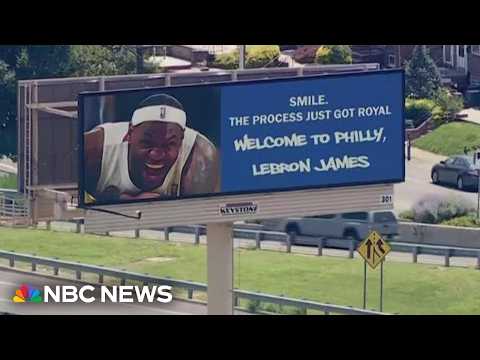 LeBron James announces he will join the Philadelphia 76ers