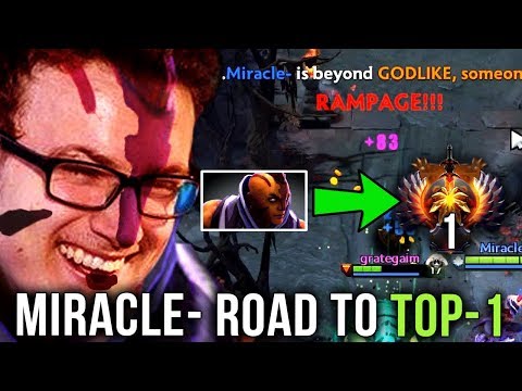 Miracle- Anti-Mage M-GOD Rampage with Style - Road to TOP 1 MMR Rank Dota2 EPIC Gameplay Compilation