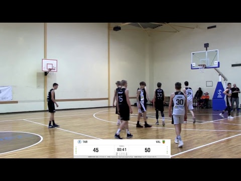 BBBL boys U15 BC Tartu University 2004 vs   Valmiera 2004