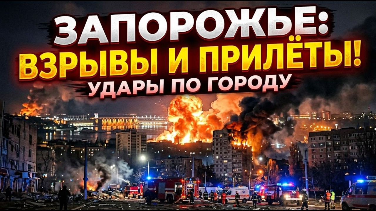 Запорожье ЖЕСТЬ!!! СИЛЬНЫЕ ПРИЛЕТЫ ПО ГОРОДУ!!! 17.10.2026