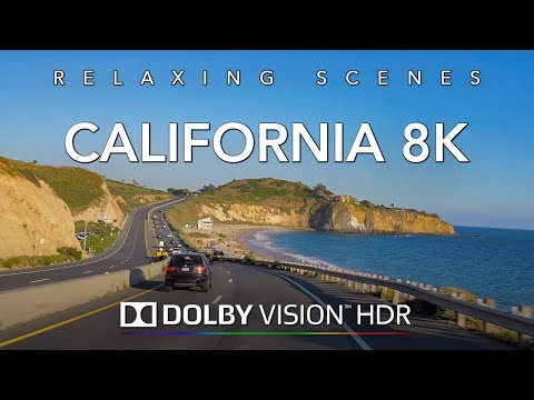 Driving Southern California Coast in 8K Dolby Vision HDR - Palos Verdes to San Diego