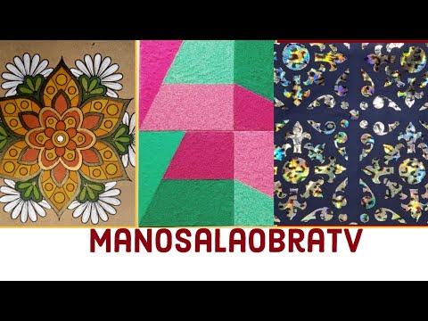 ManosalaObraTv 2020 Programa 54 - Granulados en Azulejos - Mandalas - Foil estampados -Stencils