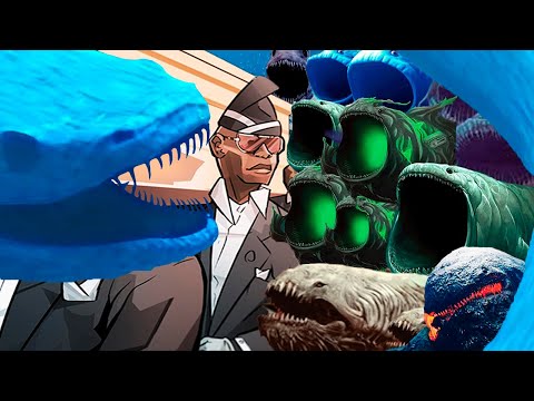 MEGA Creepy underwater monsters - Coffin Dance Song Astronomia (Cover)