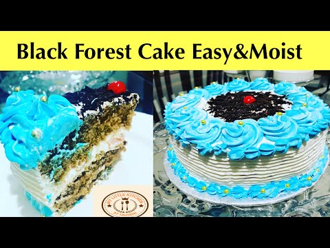 Black Forest Cake Step by Step Easy&Moist|Best Basic Black Forest Cake|بلیک فارسٹ کیک بنانا بہت آسان