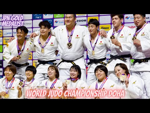 JPN Gold Medalist - Mixed Teams - World Judo Championship Doha 2023 - TOP IPPONS & Highlights -柔道