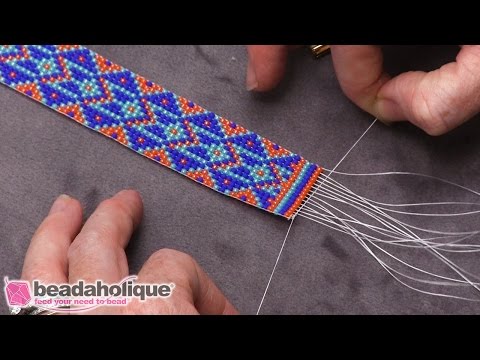 How to Finish Off Traditional Loom Work and Add a Slider Clasp