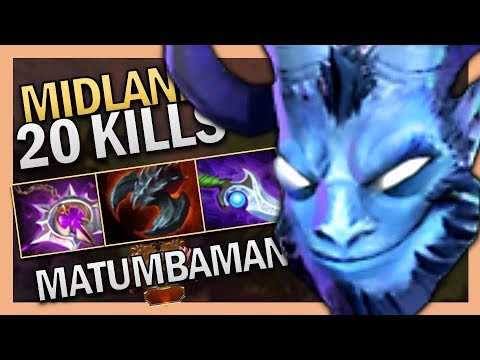 Dota 2 Pro Midlane Riki with 20 Kills by Matumbaman 7.22 Gameplay ROAD TO TI11
