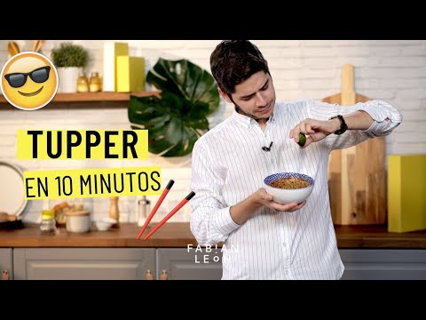COMIDA PARA LLEVAR al trabajo: Fideos ASIATICOS con gambas / FACIL y EN 10 MINUTOS