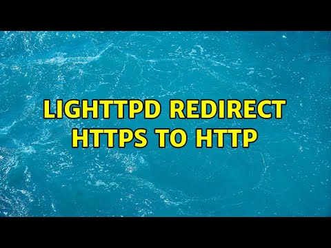 Lighttpd Redirect Https To Http