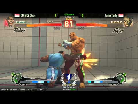 SSF4AE DM MCZ Dixon vs Tanka tanky  - CAPCOM-Cup Asia SINGAPORE Qualifiers
