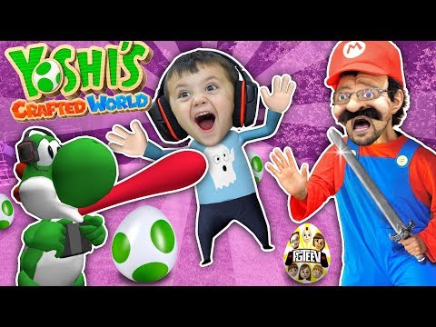 YOSHI EATS SHAWN!! Yoshi's Crafted World Plays w/ FGTEEV Mario (Skit/Gameplay) Video