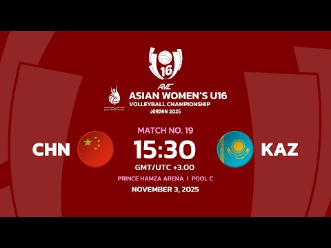 [ LIVE ] China VS Kazakhstan I 2nd Asian Women's U16