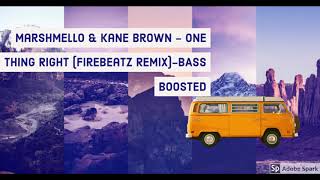 Download lagu Marshmello & Kane Brown - One Thing Right (Firebeatz Remix)-BASS BOOSTED mp3
