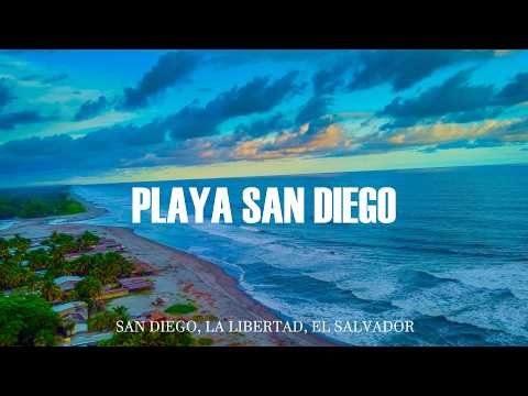 Playa San Diego, La Libertad, El Salvador, Drone