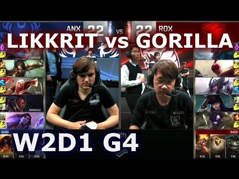 ROX vs ANX W2D1 - LIKKRIT vs GORILLA Player Experience Stream (w/ Gate) | Group A LoL S6 Worlds 2016