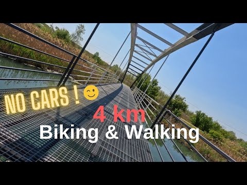 Explore Biking & Walking Path Chiajna - Romania (in 4K)