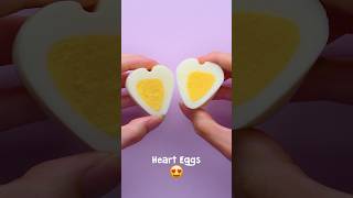 Spread the love with this heart-shaped egg tutorial! 🥚💕 #shorts
