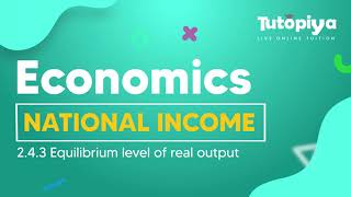Equilibrium level of real output