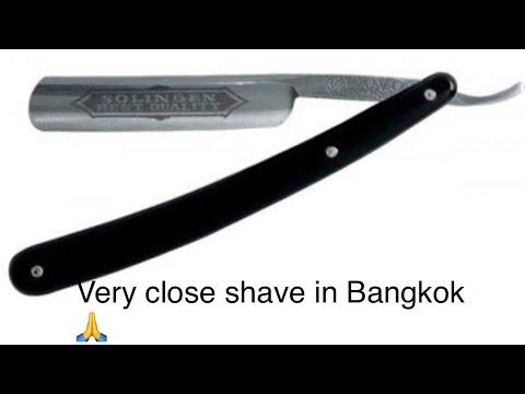 Very Close shave in soi 8 Bangkok 🪒 🇹🇭