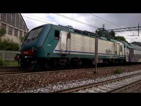 E464 063 XMPR+6 2 piani Trenord e XMPR - Monza Sobborghi - 14/05/2016