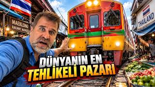 DÜNYANIN EN TEHLİKELİ PAZARINA GİTTİK! (Ortasından Tren Geçiyor & Kana