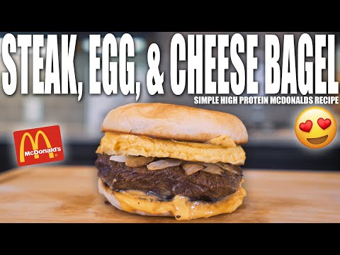ANABOLIC STEAK, EGG, & CHEESE BAGEL | The BEST Breakfast | Easy Copycat McDonald's Recipe