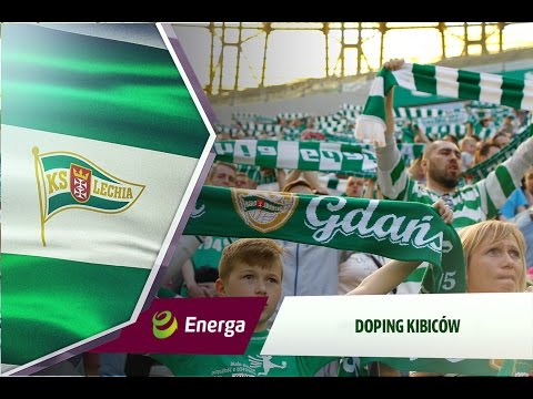 Doping kibiców w meczu Lechia - Korona