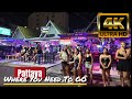 4K Neon Lights Nightlife Atmosphere Pattaya Night Walk