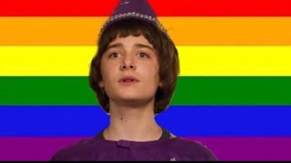 All scenes will Byers is referenced gay