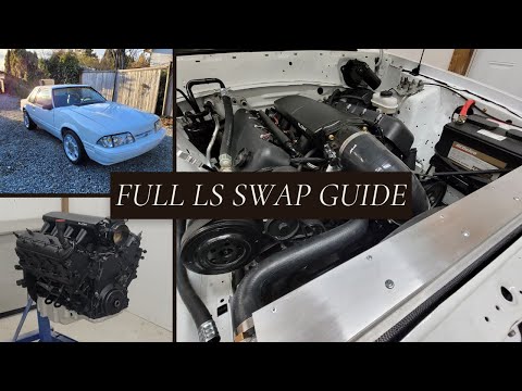 How to LS Swap A Foxbody Mustang - Complete Guide including AC
