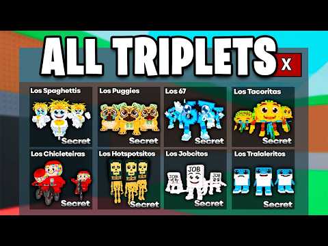 I Collected EVERY TRIPLET Brainrot in 24 Hours!