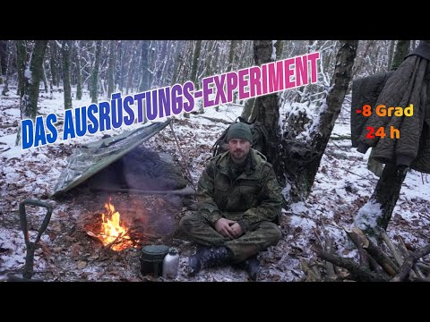 Was bringt die Ausrüstung der Bundeswehr bei -8 Grad?: 24 h nur mit Bundeswehr Standard Equipment.