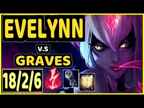 CINKROF (EVELYNN) vs GRAVES - 18/2/6 KDA JUNGLE GAMEPLAY - EUW Ranked GRANDMASTER