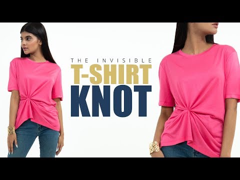 The Ultimate T-Shirt Knot | Glamrs Style HACK!