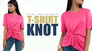 The Ultimate T-Shirt Knot | Glamrs Style HACK!