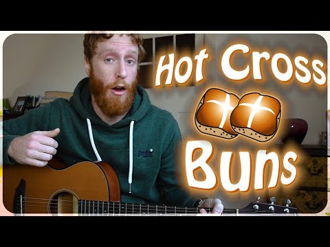 BEGINNER GUITAR LESSONS  - Hot Cross Buns