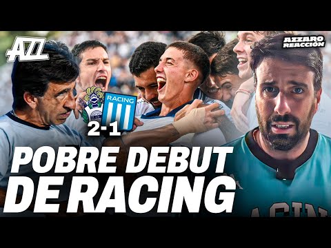 AZZARO REACCIÓN - POBRE DEBUT DE RACING EN LA PLATA: PERDIÓ 2-1 CON GIMNASIA