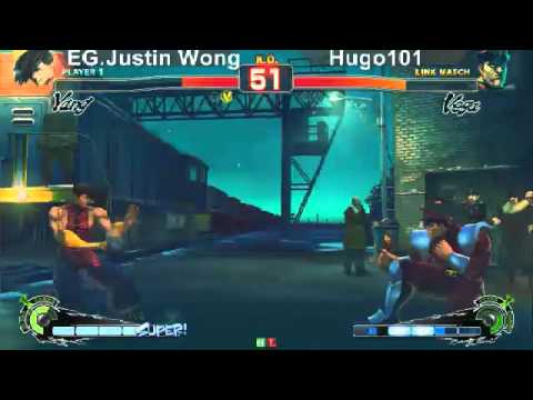 SSF4 AE: EG Justin Wong (Yang) vs Hugo101 (Dictator) - levelup (Round One Arcade)