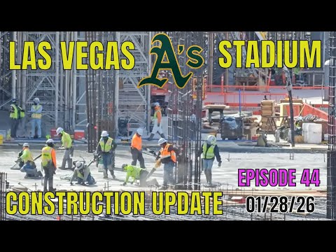 Las Vegas Athletics Stadium Construction Update 01 28 2026